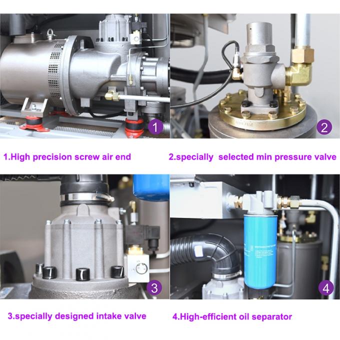 10HP JAGUAR 7.5KW Air Compressor Coaxial Direct Drive Screw Compressor for Stationary 1
